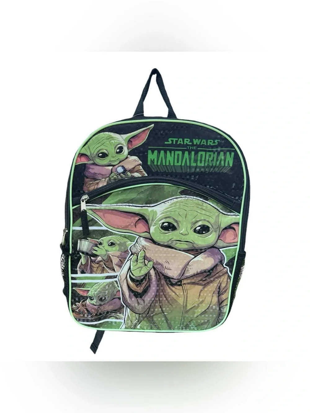 Disney Star Wars Mandalorian Baby Yoda Green Grogu Kids School Backpack